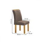 Mesa De Jantar 6 Lugares Luna Com Vidro 100% Mdf Cinamomo/off