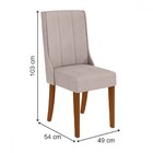 Mesa De Jantar 6 Lugares Luxor Celina Com Vidro Ripado Frassi