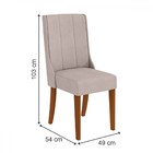 Mesa De Jantar 6 Lugares Luxor Celina Com Vidro Ripado Off Wh