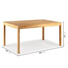 Mesa De Jantar 6 Lugares Madeira Maciça Mandacaru Cabecasa Ma