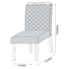 Mesa De Jantar 6 Lugares Madrid Off White/amêndoa/lux 36178