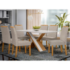 Mesa De Jantar 6 Lugares Madrid Ypê/off White/tl13 36178  - N