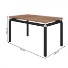 Mesa De Jantar 6 Lugares Malva Preto/mosaico Palha 13341 - Ar