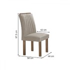 Mesa De Jantar 6 Lugares Manuela Arizona Com Vidro Chocolate/