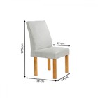 Mesa De Jantar 6 Lugares Manuela Canela Com Vidro Cinamomo/of