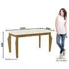 Mesa De Jantar 6 Lugares Maristela Nature/off White/linho - B