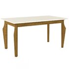 Mesa De Jantar 6 Lugares Maristela Nature/off White/linho - B