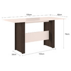 Mesa De Jantar 6 Lugares Milano