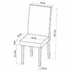 Mesa De Jantar 6 Lugares Montreal Seda/off White/nude - Viero