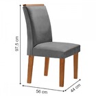 Mesa De Jantar 6 Lugares Nápoles/luísa Com Vidro Cinamomo/off