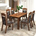 Mesa De Jantar 6 Lugares Olivia Zara Dover/cobre - Viero Móve