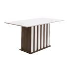 Mesa De Jantar 6 Lugares Osaka Amendoa Off-white