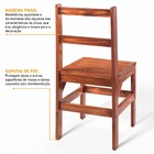 Mesa De Jantar 6 Lugares Paris Madeira Maciça Mogano - Lanes