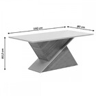 Mesa De Jantar 6 Lugares Poliana Mel/blonde/veludo Cinza - Pa