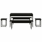 Mesa De Jantar 6 Lugares Preto Ônix - Compace