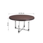 Mesa De Jantar 6 Lugares Redonda 137cm Toronto Novabras Ameix