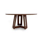 Mesa De Jantar 6 Lugares Redonda Madeira Maciça Cecília Amênd