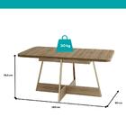 Mesa De Jantar 6 Lugares Retangular 1,60m 1592 Carraro Carval