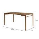 Mesa De Jantar 6 Lugares Retangular 1,6m 1579 Carraro Freijó