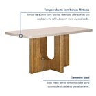 Mesa De Jantar 6 Lugares Retangular 160cm Tampo Vidro/mdf De