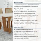 Mesa De Jantar 6 Lugares Retangular 180cm Tampo Vidro/mdf De