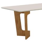 Mesa De Jantar 6 Lugares Retangular 180cm Tampo Vidro/mdf De