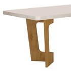 Mesa De Jantar 6 Lugares Retangular 180cm Tampo Vidro/mdf De