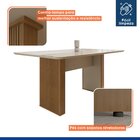 Mesa De Jantar 6 Lugares Retangular 180cm Tampo Vidro/mdf Jul