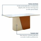 Mesa De Jantar 6 Lugares Retangular Tampo De Vidro Luar Frass