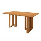 Mesa De Jantar 6 Lugares Retangular Tampo Mdf Bold Amêndoa Cl