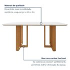 Mesa De Jantar 6 Lugares Retangular Tampo Mdf Bold Amêndoa Cl