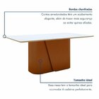 Mesa De Jantar 6 Lugares Retangular Tampo Mdf Luar Frassino/o