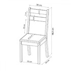 Mesa De Jantar 6 Lugares Sabrinna Sicilia Mel/blonde/veludo/m