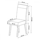 Mesa De Jantar 6 Lugares Stanford Mel/off White/bronze - Pano