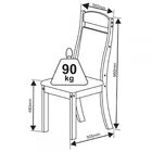 Mesa De Jantar 6 Lugares Tafetá Dover/chocolate - Mobilarte M