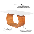 Mesa De Jantar 6 Lugares Tampo Branco 1,6m - Sirkel