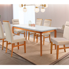 Mesa De Jantar 6 Lugares Tampo Branco 1,8m - Zotz