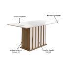 Mesa De Jantar 6 Lugares Tampo Com Vidro Paris Carvalho Off-w