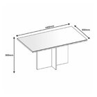 Mesa De Jantar 6 Lugares Tampo Em Vidro E Mdf 160cm Lisboa Ca