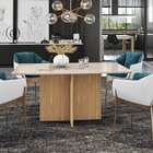 Mesa De Jantar 6 Lugares Tampo Em Vidro E Mdf 160cm Lisboa Ca