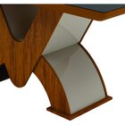 Mesa De Jantar 6 Lugares Tampo Vidro 180cm Genova Viero Pinho