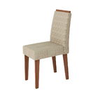 Mesa De Jantar 6 Lugares Veneza 100% Mdf Imbuia/off White/tl1