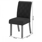 Mesa De Jantar 6 Lugares Vita 100%mdf Nature/off White/linho