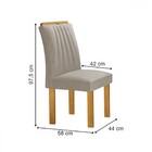 Mesa De Jantar 6 Lugares Zara Arizona Com Vidro 100% Mdf Cina