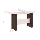 Mesa De Jantar 6 Lugares Zurique Amendoa Off-white