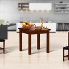 Mesa De Jantar 88cm Madeira Maciça Para 2 Lugares Castanho Sh