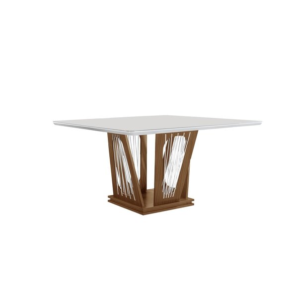 Mesa De Jantar 8 Lugares 135cmx135cm Harpa Yescasa Castanho P
