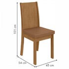 Mesa De Jantar 8 Lugares Athenas Amêndoa Clean/corino Caramel