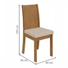 Mesa De Jantar 8 Lugares Athenas Amêndoa Clean/linho Rinzai B