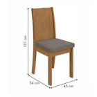 Mesa De Jantar 8 Lugares Athenas Amêndoa Clean/suede Animale